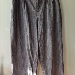 a new day Wide Leg Charcoal Pinstripe Trousers